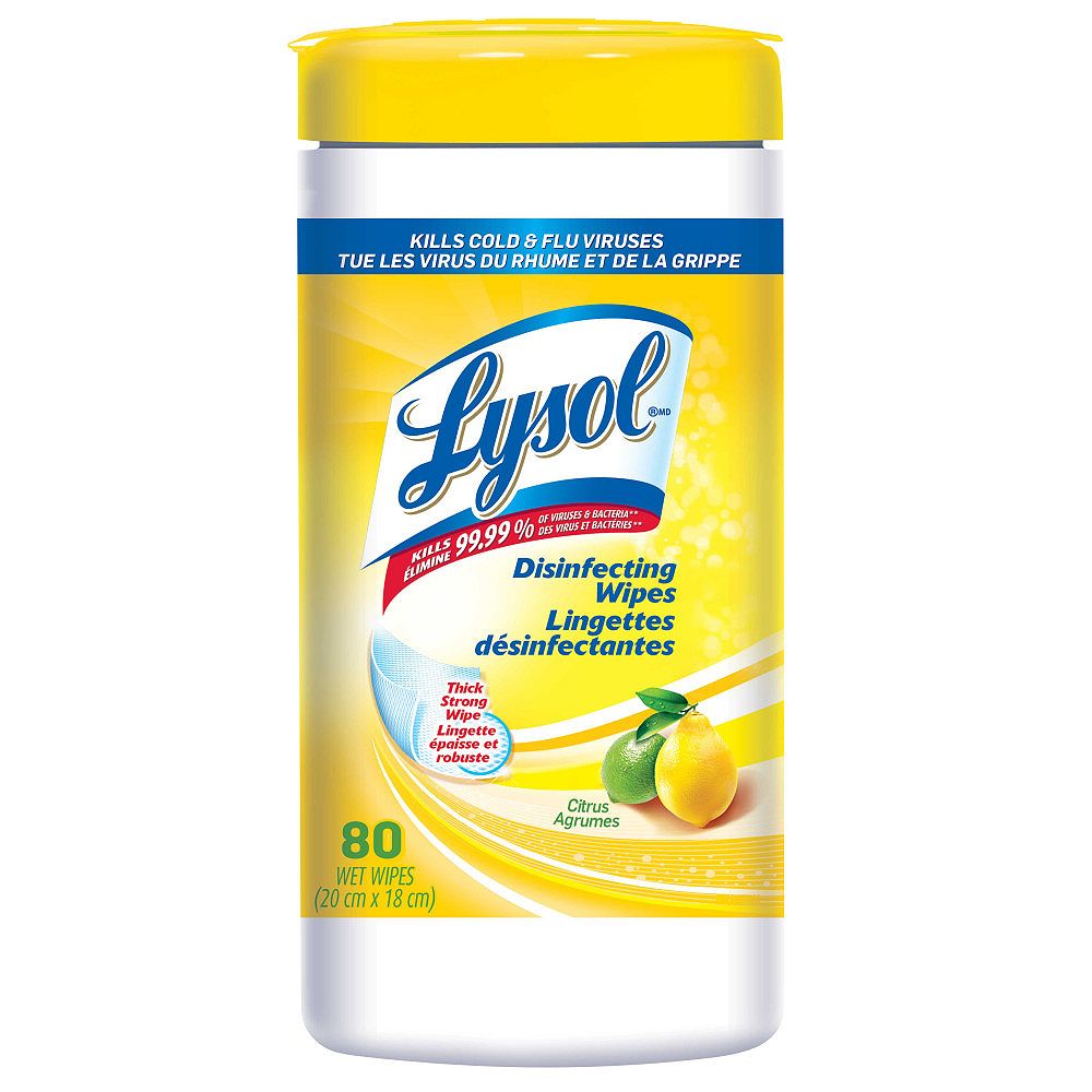 Lysol Disinfecting Wipes (80 Wipes Citrus)